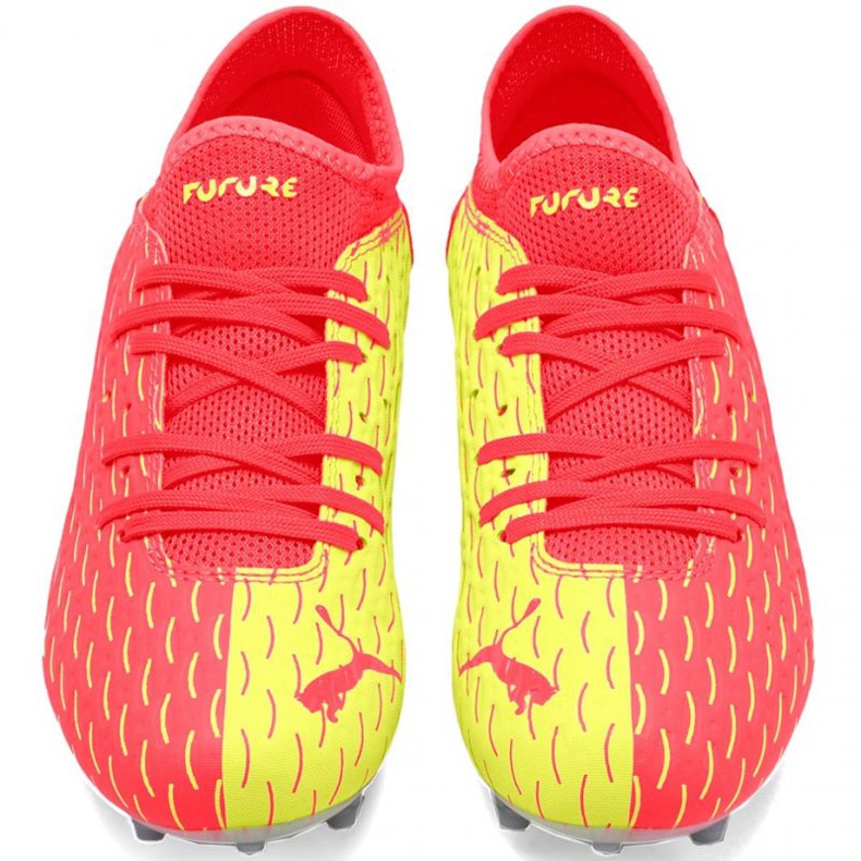Scarpe da calcio Puma Future Jr 5.4 Osg Fg Ag 105949 01 rosso giallo