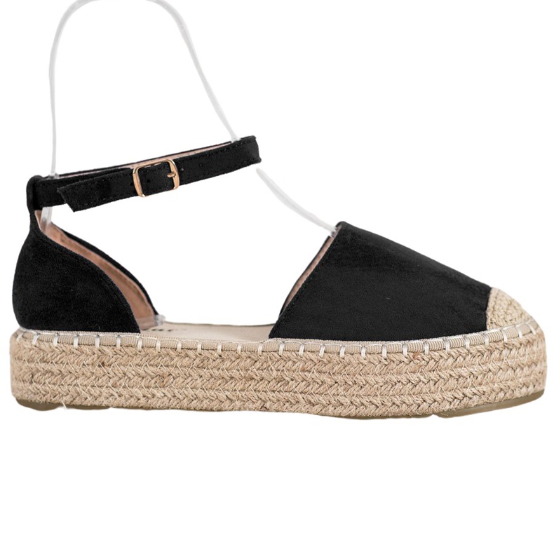 Seastar Espadrillas nere sulla piattaforma nero