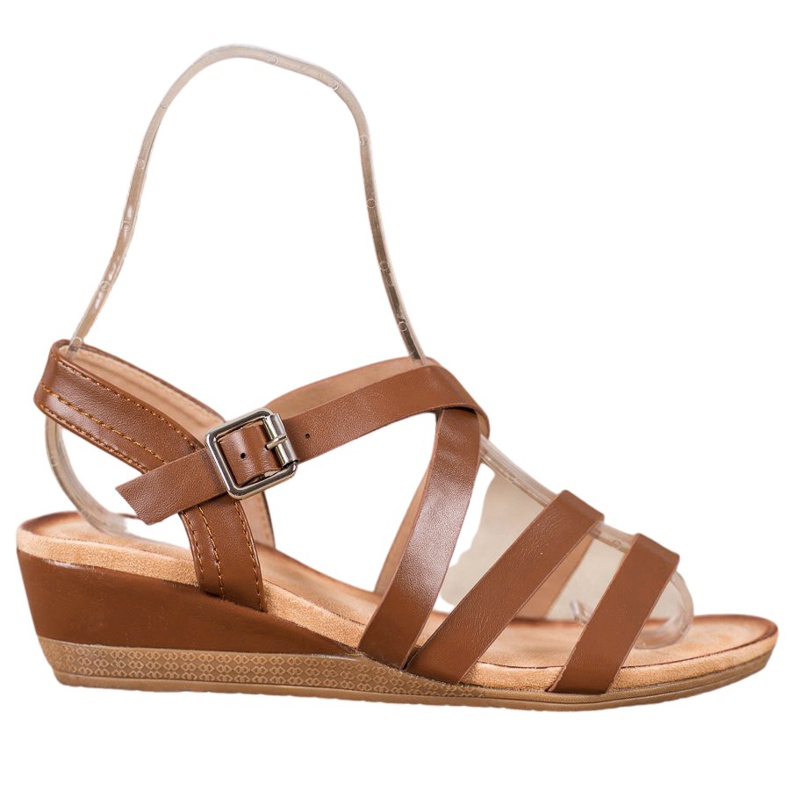 Mannika Scarpe casual con zeppa marrone