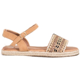SHELOVET Sandali Intrecciati Leggeri beige
