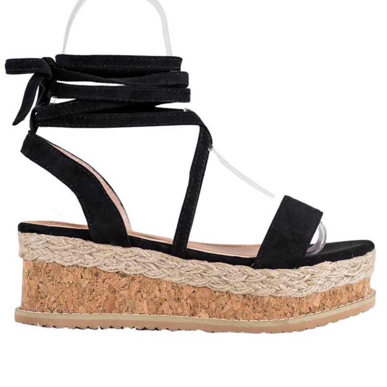 Seastar Sandali in pelle scamosciata allacciati nero