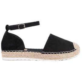 Seastar Espadrillas In Camoscio Con Fibbia nero