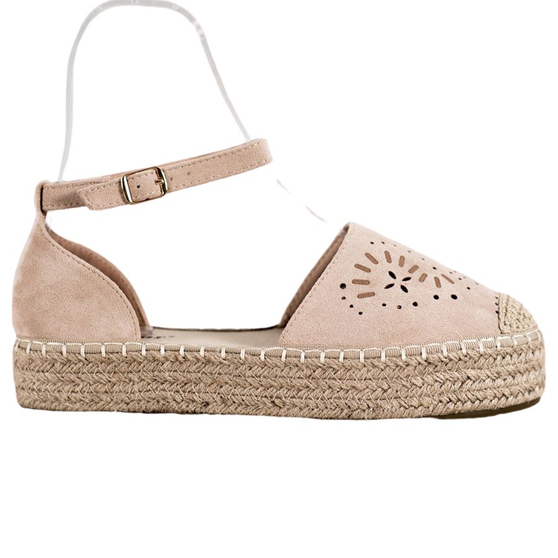 Seastar Espadrillas traforate sulla piattaforma beige