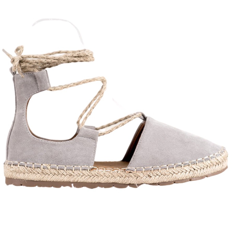 Seastar Espadrillas In Pelle Scamosciata Con Bordo grigio