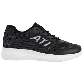 SHELOVET Scarpe comode con rete nero