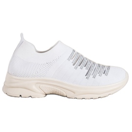 MCKEYLOR Sneakers Slip-On bianca grigio