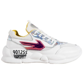 SHELOVET Sneakers Con Moda In Ecopelle bianco multicolore grigio