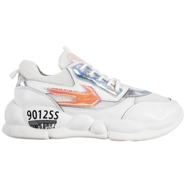 SHELOVET Sneakers Con Moda In Ecopelle bianco multicolore grigio