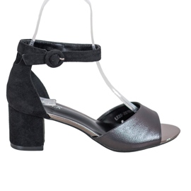 Pompe VINCEZA alla moda nero grigio