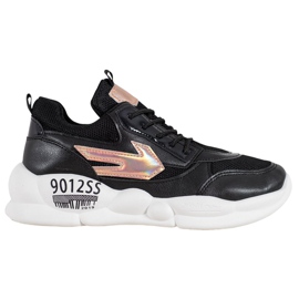 SHELOVET Sneakers Con Moda In Ecopelle nero giallo