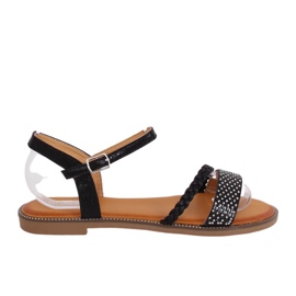 Sandali neri da donna 620-62 Nero