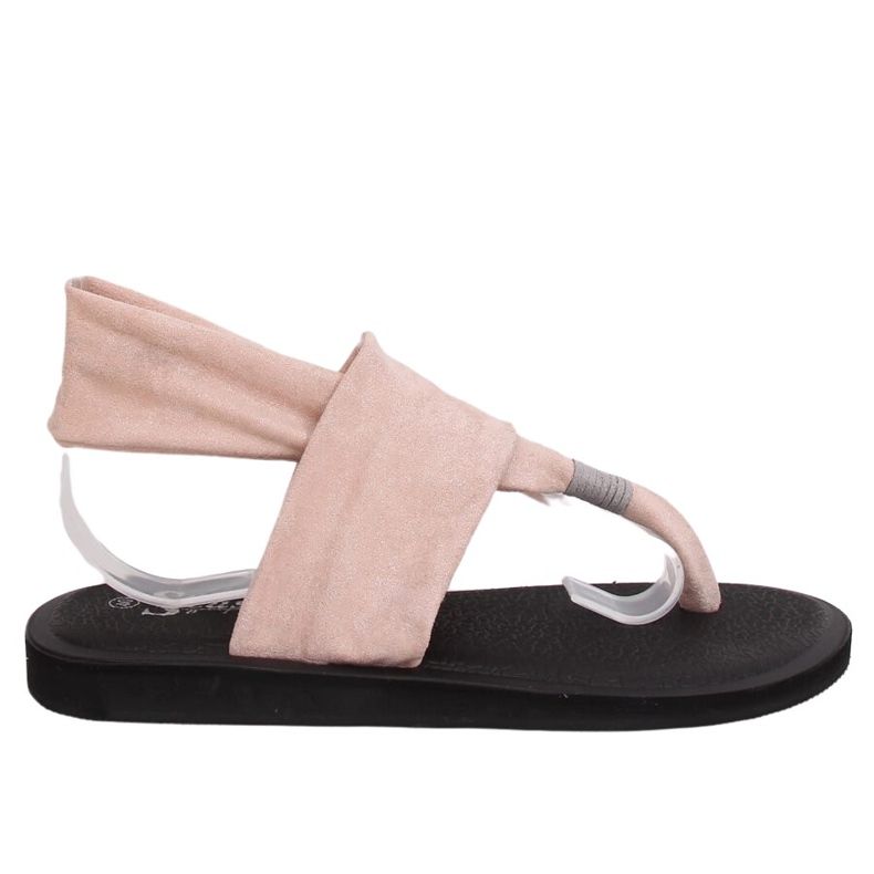 Sandali, sandali rosa in cotone DD82P Pink