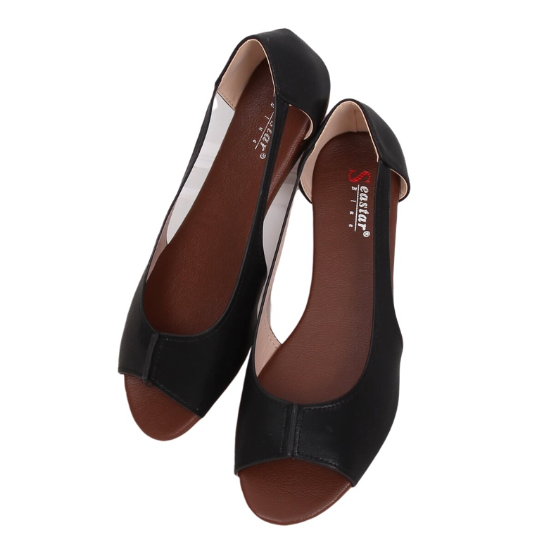 Nero NH-23P Ballerine nere esposte