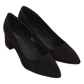 Nero Décolleté tacco basso nero CC210P Nero