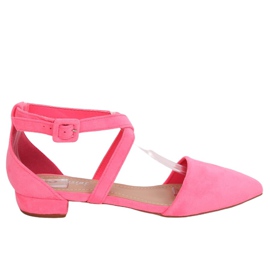 Ballerine ritagliate al neon LL-213P Fushia rosa