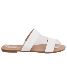 Pantofole bianche semplici S060074 Bianco
