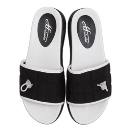 Pantofole nere da donna nere G-338 Black nero