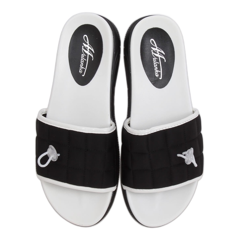 Pantofole nere da donna nere G-338 Black nero