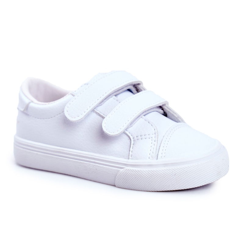 Apawwa Sneakers per bambini Pergomo in velcro bianche bianca