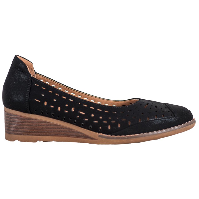 Pompe sulla zeppa VINCEZA nero