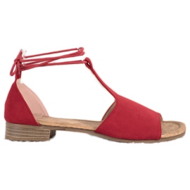 Sandali VINCEZA allacciati rosso