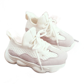 Christmas Fish Scarpe Sportive Bambino Stringate Scamosciate Bianche Volema bianco