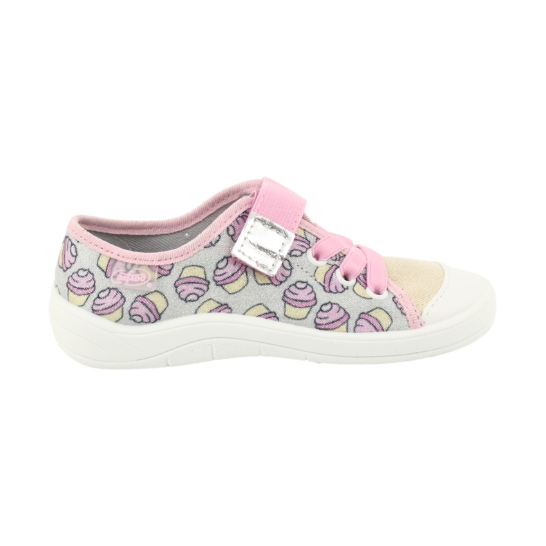 Scarpe per bambini Befado 251X146 rosa grigio giallo