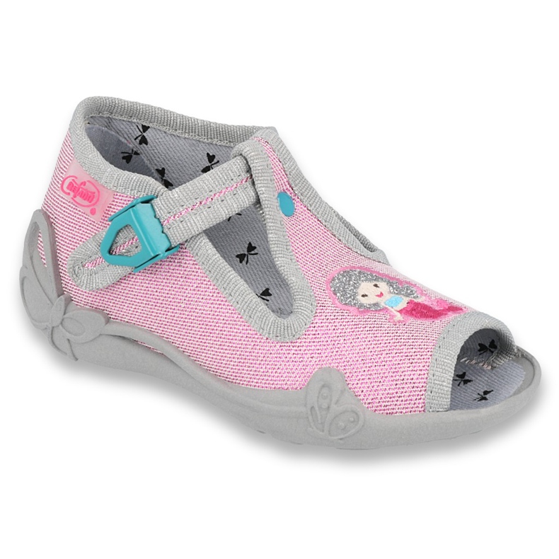 Scarpe per bambini Befado 213P116 rosa grigio