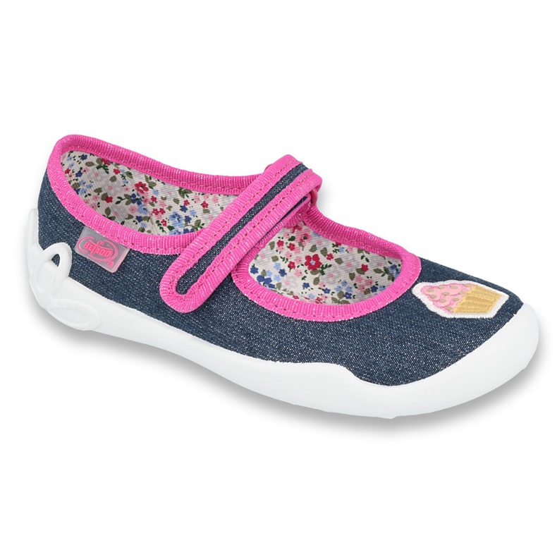 Scarpe per bambini Befado 114X398 blu navy multicolore rosa