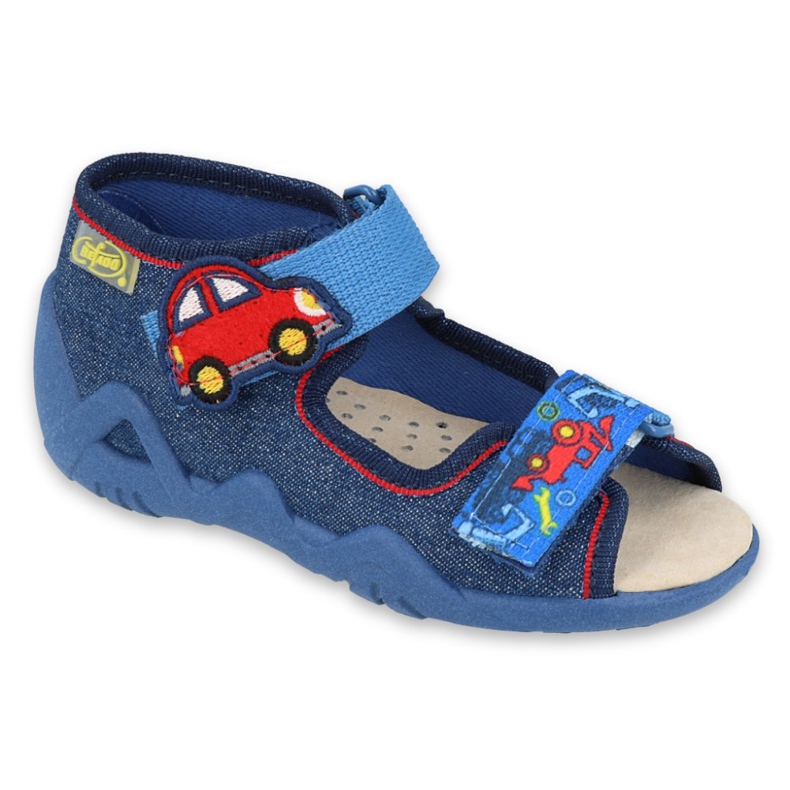 Scarpe da bambino Befado gialle 350P005 blu navy