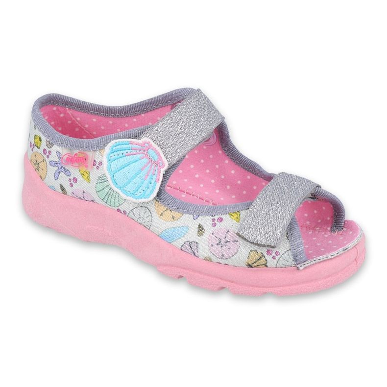 Scarpe per bambini Befado 969X154 rosa grigio multicolore