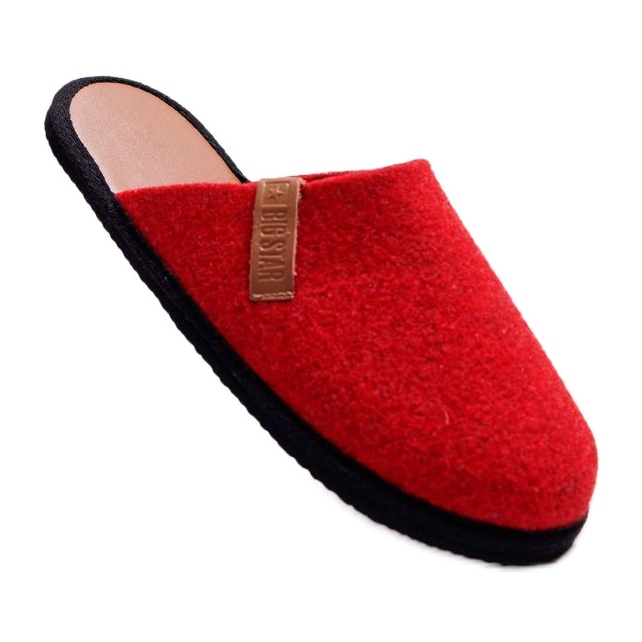 Pantofole da casa da donna Big Star rosse D267865A marrone rosso