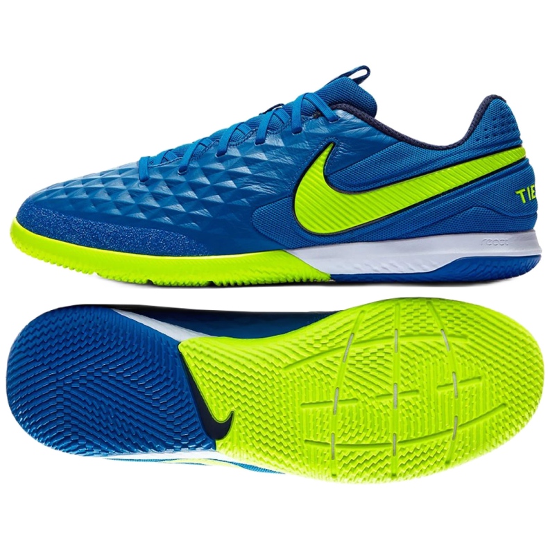 Scarpe indoor Nike Tiempo Legend 8 Pro Ic M AT6134-474 multicolore blu