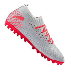 Scarpe da calcio Puma Future 4.2 Netfit Mg M 105681-01 d'argento