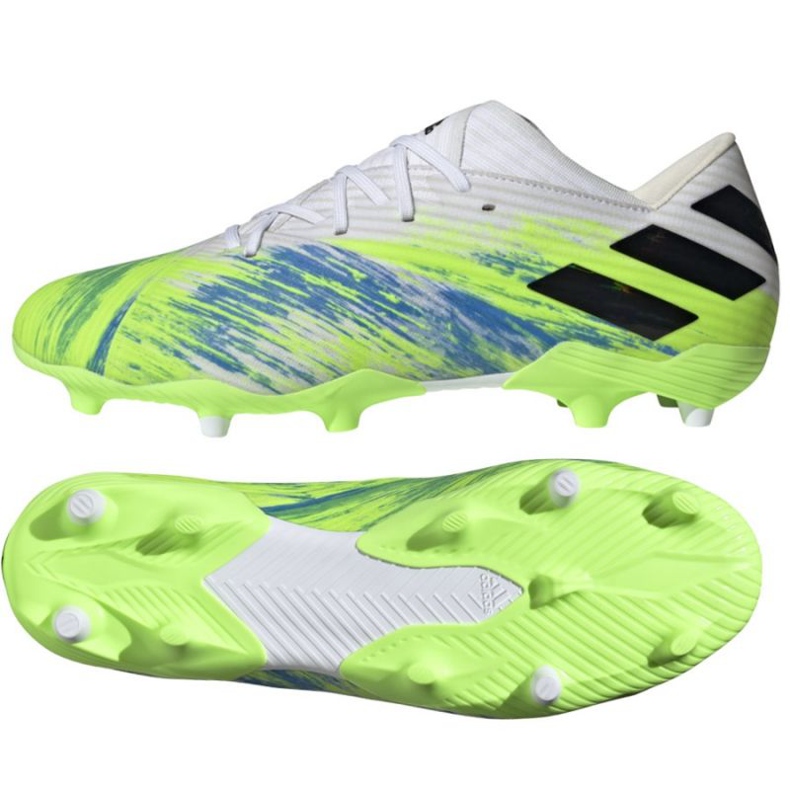 Scarpe da calcio Adidas Nemeziz 19.2 Fg M EG7220 multicolore verde