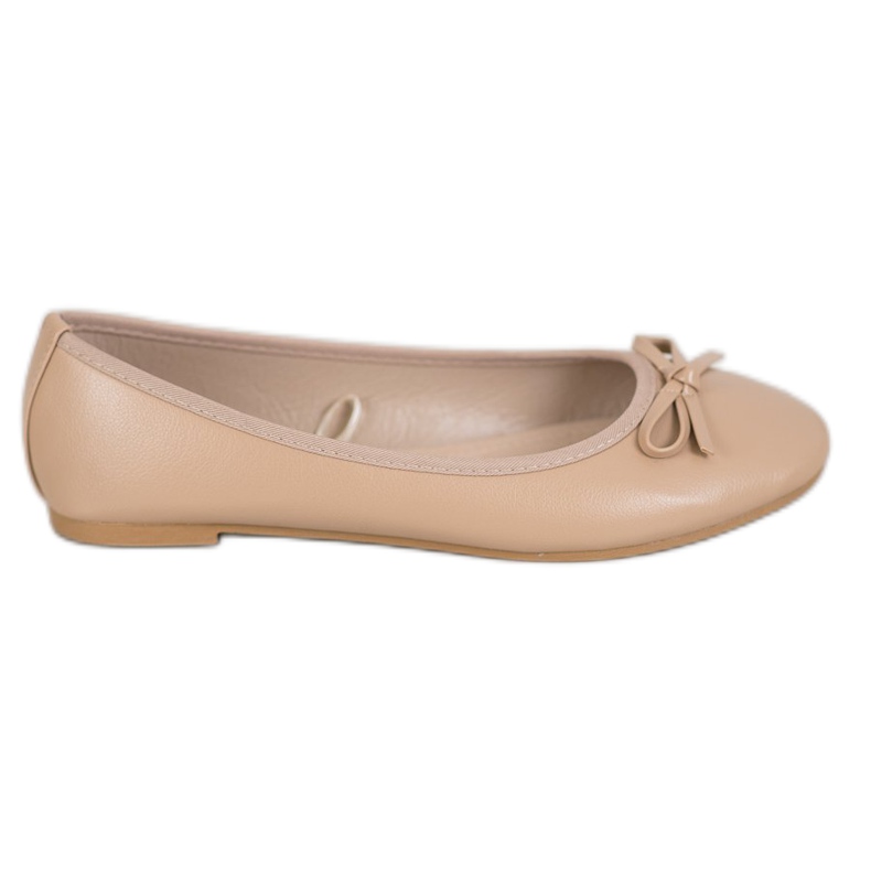 SHELOVET Ballerine in ecopelle beige