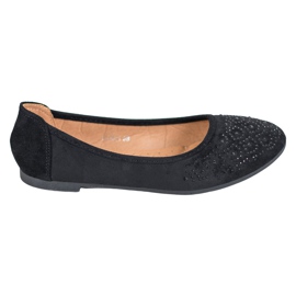 Diamantique Ballerina Classica Con Cristalli nero