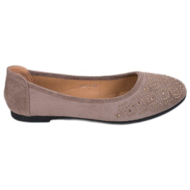 Diamantique Ballerina Classica Con Cristalli beige