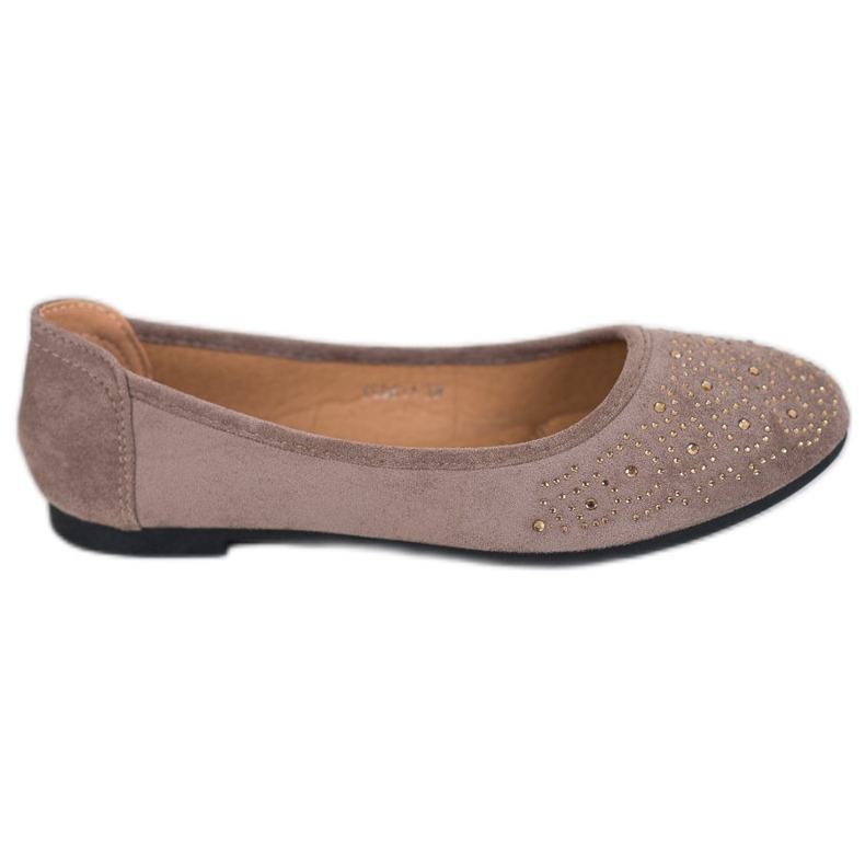 Diamantique Ballerina Classica Con Cristalli beige