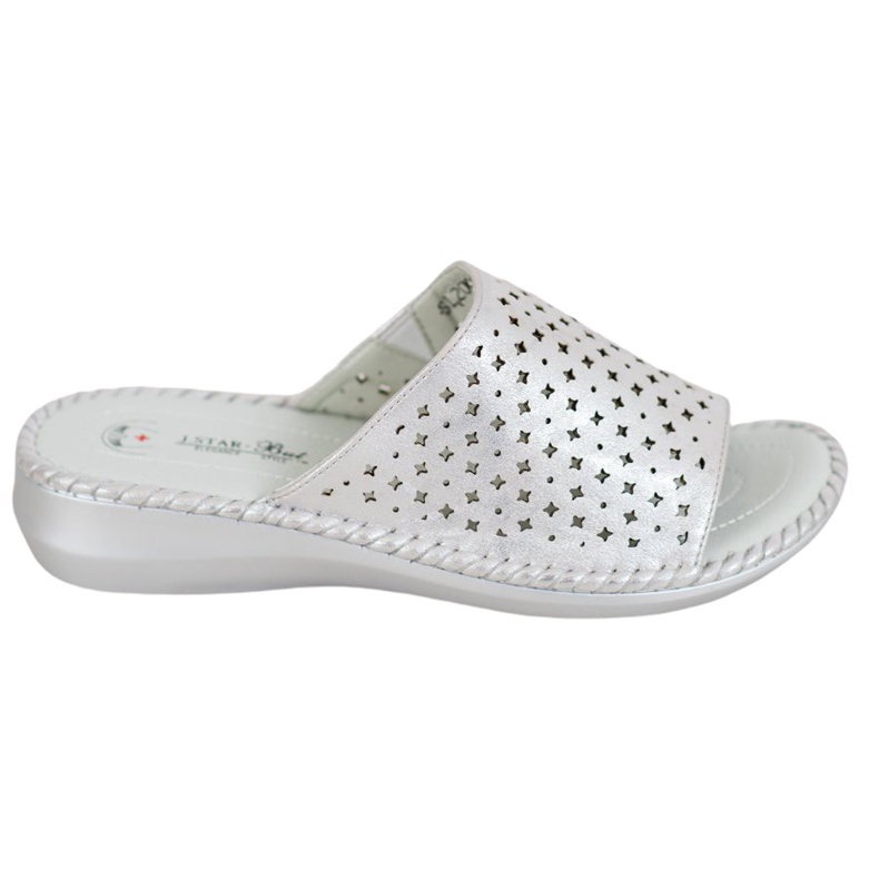 J. Star Pantofole leggere e comode grigio