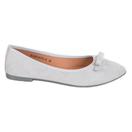 Ballerine VINCEZA in camoscio grigio