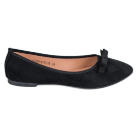 Ballerine VINCEZA in camoscio nero
