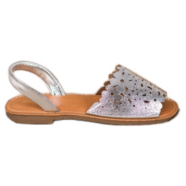 Evento Sandali argento slip-on grigio