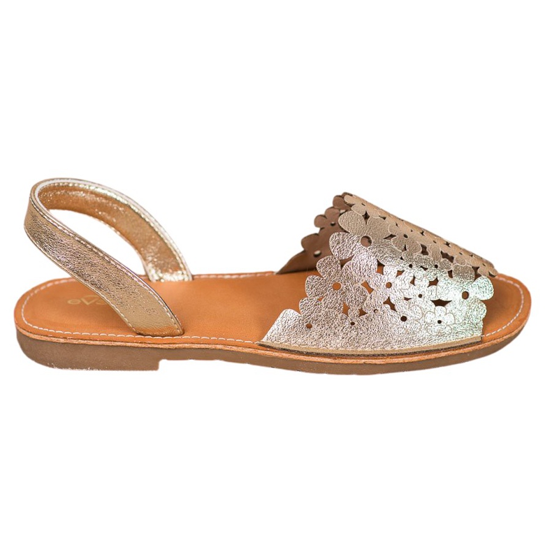 Evento Sandali dorati senza lacci d'oro