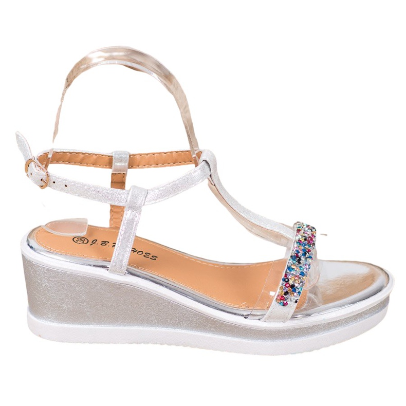 SHELOVET Zeppe alla moda con ecopelle grigio