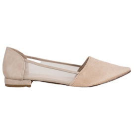 Evento Ballerine Beige Con Rete