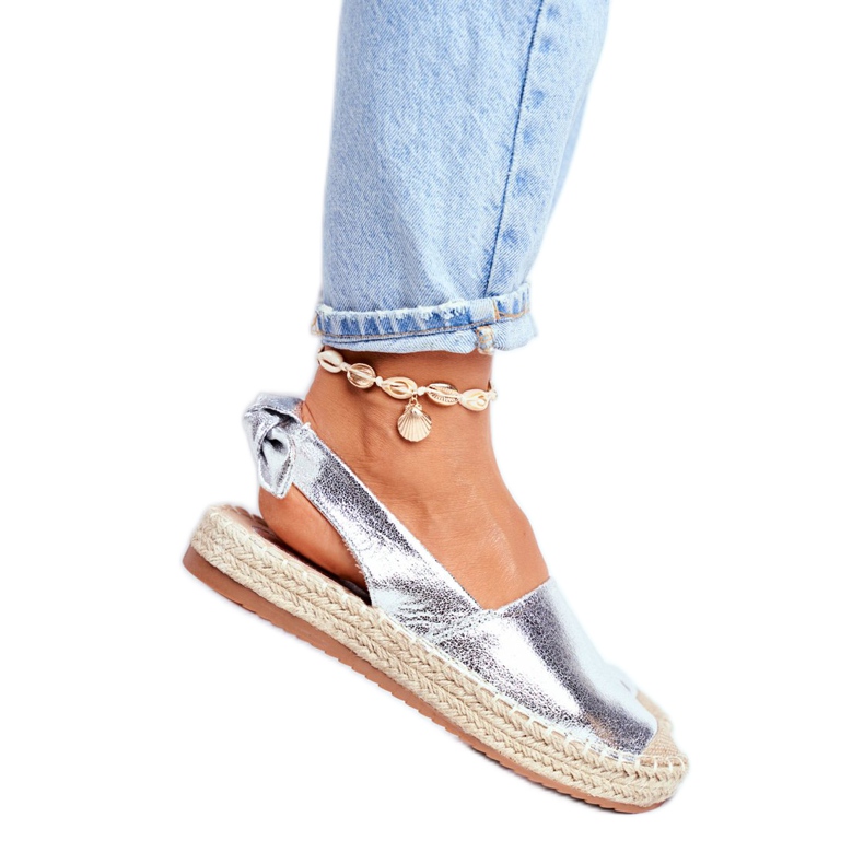 FRJ Espadrillas Contour Argento da donna grigio