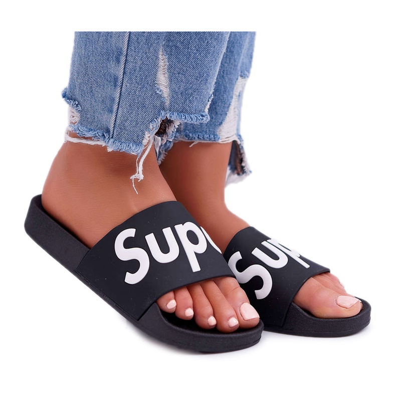 SEA Pantofole da donna nere Super Losaria nero