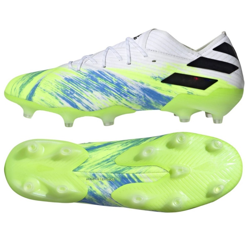 Scarpe da calcio Adidas Nemeziz 19.1 Fg M EG7325 multicolore verde