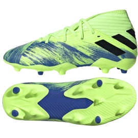 Le scarpe da calcio adidas Nemziz 19.3 Fg Jr FV4002 multicolore verde